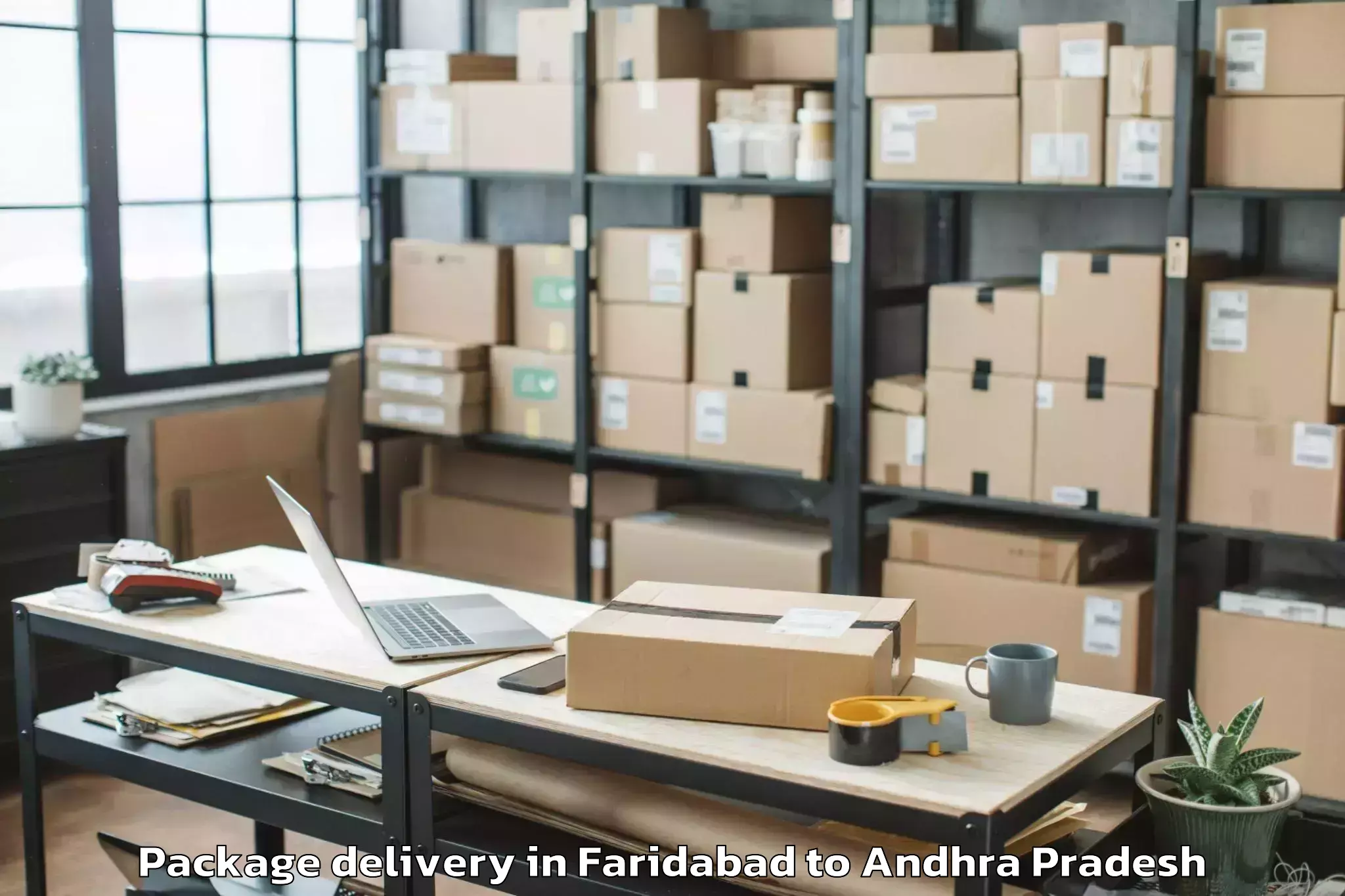 Faridabad to Achanta Package Delivery